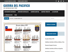 Tablet Screenshot of guerradelpacifico.org